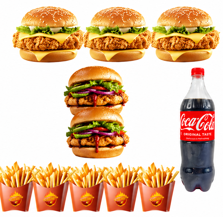 Menú familiar 10 - combo Zinger
