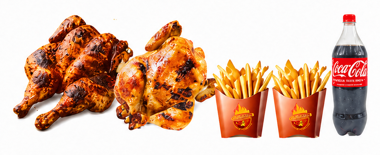 Combo de pollo Peri Peri y Ast