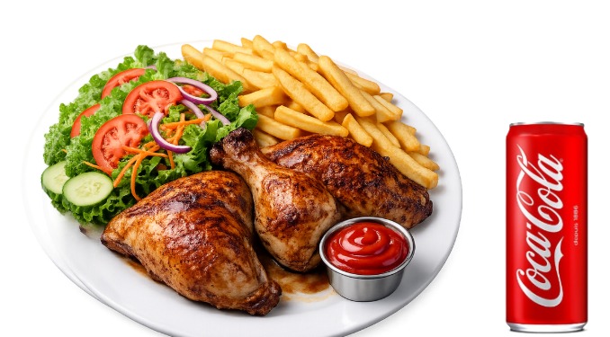Plato de Pollo a la Ast - Plato combinado en Palamós